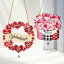 ウォールデコ バレンタイン ピンク ハート 木製 吊り下げプレート ドア 窓 壁 室内 玄関飾り かわいい ..