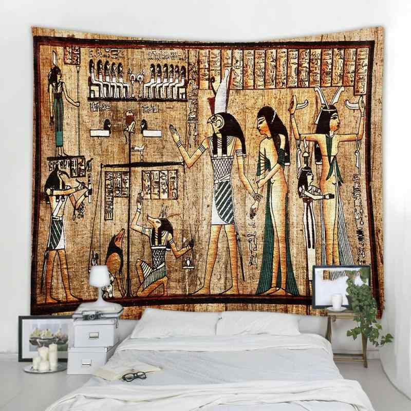 タペストリー 古代エジプト 部族風 ヨーロピアン エスニック 壁掛け ポリエステル製 風景画 アート インテリア ベッドカバー 部屋飾り リビング 寝室 寮 一人暮らし 模様替え おしゃれ