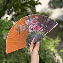 扇子 レディース 軽量 コンパクト 折りたたみ 中国風 古風 クラシカル ダンス 舞踊用 浴衣 着物 和装小物 綿麻 絹製 竹骨 流蘇 タッセル付き 春夏(x2)