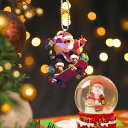 キーホルダー アクリル スケートボード サンタクロース デザイン バッグチャーム 車内アクセサリー  ...