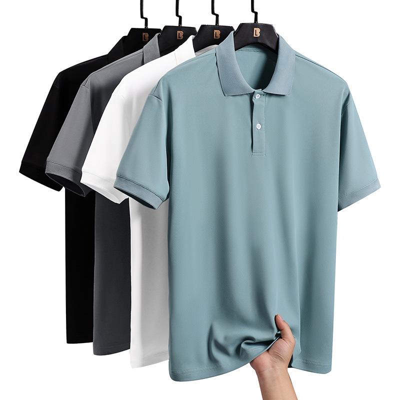 POLOシャツ メンズ 半袖 接触冷感 薄手 襟付き トップス 紳士服 ビジネス カジュアル 無地 ゆったり イージーケア 吸汗速乾 涼しい 父の日 ギフト 贈り物 30代 40代 50代