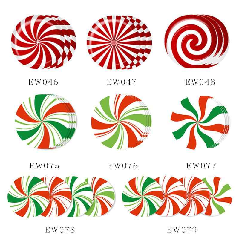 楽天モズラボウォールステッカー 防水 粘着式 クリスマス パーティ デコレーション DIY 丸型 PVC キャラクター カートゥーン柄 お菓子モチーフ 壁用 床用 フロアステッカー リビング 寝室 子供部屋 店舗 装飾シール