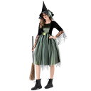 コスプレ レディース 大人用 魔女 衣装 オズの魔法使い ハロウィン パーティー イベント 舞台 演出 学園祭 文化祭 余興 コスチューム 仮装 変装 ダークグ...