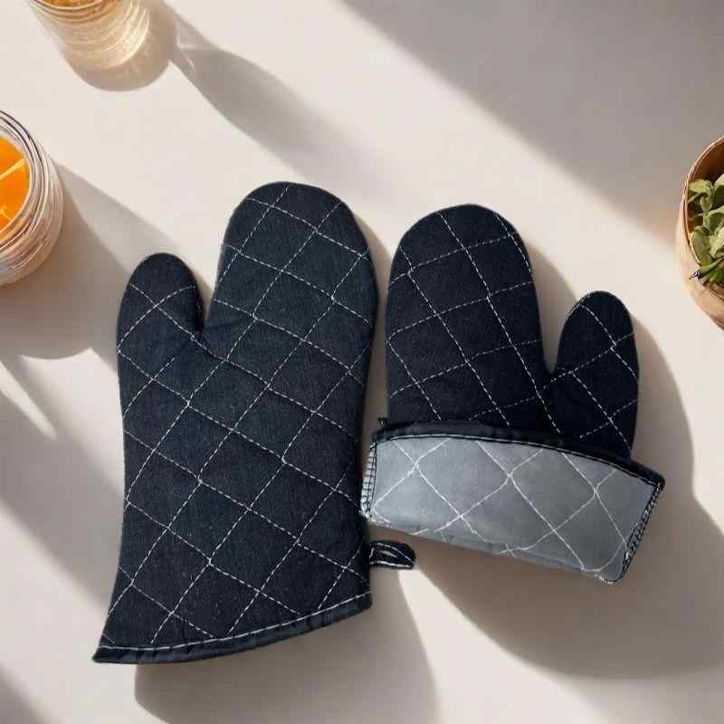 手袋 耐熱 断熱 火傷防止 ベーキング用 オーブン 電子レンジ 料理 調理 パン作り お菓子作り 家庭用 緑..