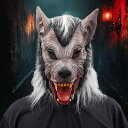 アニマルマスク オオカミ 狼 ラテックス製 リアルな作り 面白い 怖い ホラー コスプレ 仮装 変装 パーティーグッズ イベント 学園祭 文化祭 余興 ハロウィン クリスマス お化け屋敷 小道具