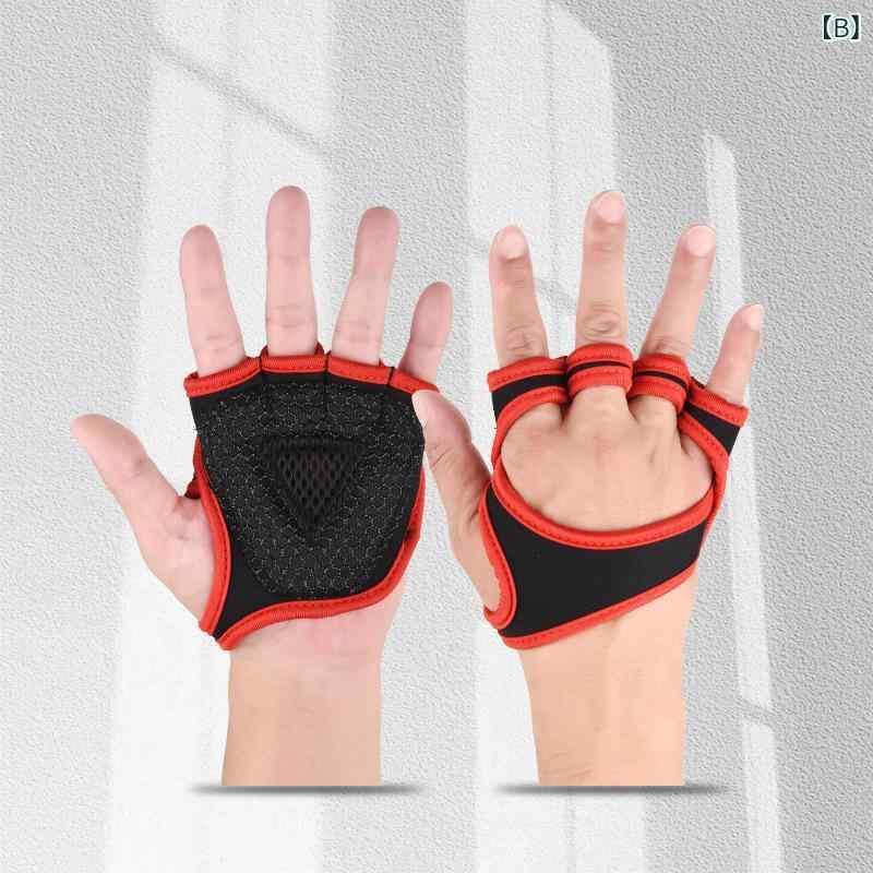 滑り止め マメ防止 フィットネスグローブ 男女兼用 リストフラップ一体型 筋トレ ウェイトトレーニング 懸垂 ハーフフィンガー 夏用 伸縮性 通気性抜群 スポーティ