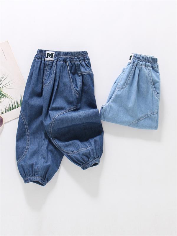 ・カテゴリ: キッズパンツ・スタイル: カジュアル・パンツ丈: ロングパンツ・主な素材: 綿 ・対象性別: 男の子・対象年齢: 3歳〜8歳（身長100cm〜140cm）・生地加工: 柔軟処理・柄: アルファベット・ウエスト: ミディアムウエスト・前開き: ゴムウエスト・カラー展開: ダークカラー、ライトカラー・サイズ展開: 90、110、120、130、140