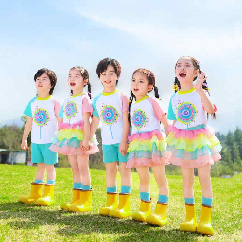 キッズ ダンス 衣装 男の子 女の子 男女兼用 幼稚園 小学生 中学生 発表会 運動会 卒業写真 卒園式 団..