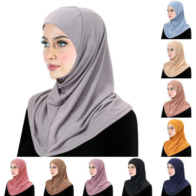 ターバンキャップ レディース 接触冷感 伸縮性 マフラー一体型 無地 オールシーズン おしゃれ ヘッドス..