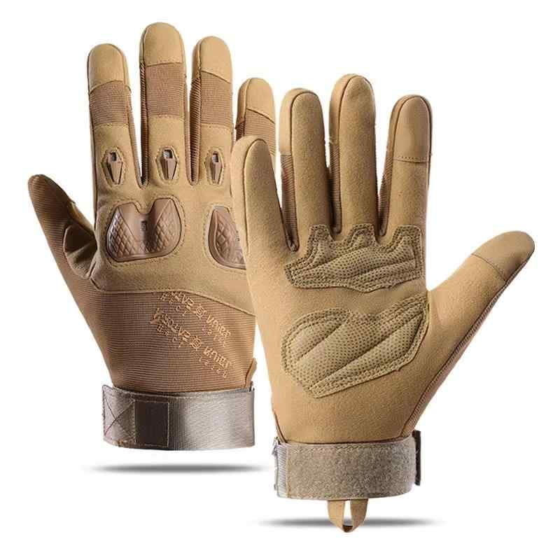 タクティカルグローブ メンズ 保護 滑り止め 耐衝撃 タッチパネル対応 吸汗速乾 防風 半指 フィットネス トレーニング アウトドア サイクリング バイク 登山 トレッキング(x2)(4)