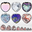 ボディピアス 男女兼用 サージカルステンレス 一体型 ハート型 カラージルコニア ブラック フレア イヤーゲージ 耳たぶ用 おしゃれ(x2)