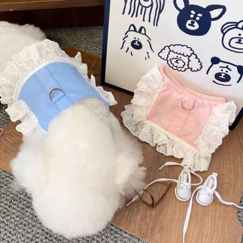 ペット用ハーネス 犬 猫 小型犬 子犬 子猫 お散歩 お出かけ用 散歩グッズ ベスト 胴輪 トイプードル ビションフリーゼ ポメラニアン向け 軽量 ポリエステル素材