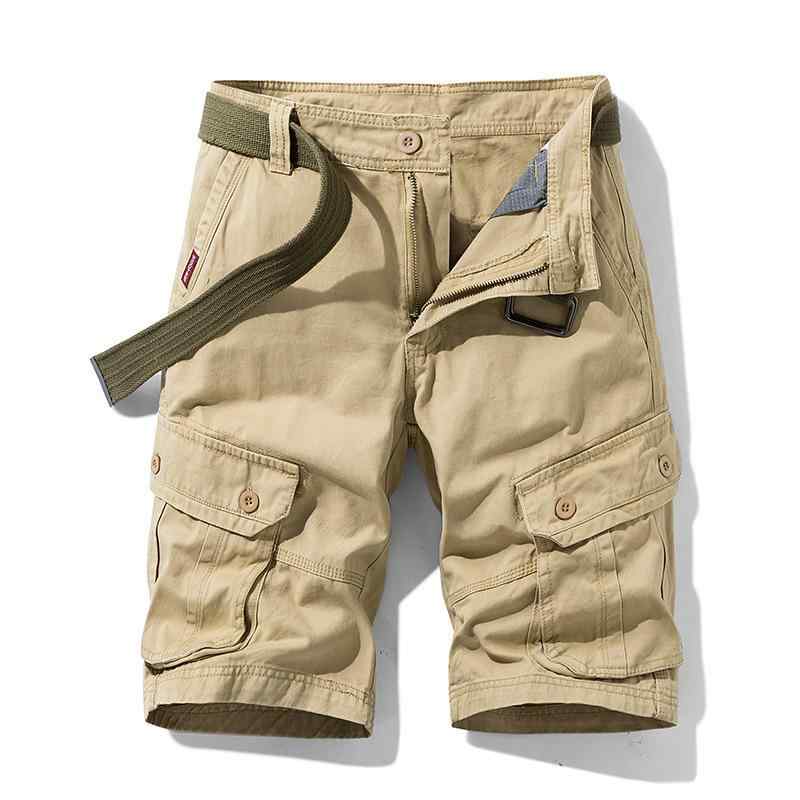 Cotton Pants - ハーフパンツ メンズ カーゴパンツ 薄手 軽量 ゆったり 大きいサイズ ストレッチ カジュアル ミドルウエスト ジッパーフライ ストレート 綿100% 春夏 通勤 部屋着 イージーケア