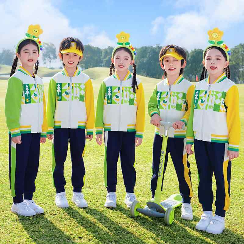 セットアップ キッズ ジュニア 小学校 幼稚園 園児向け 通学 運動着 体育 発表会 ジップアップパーカー Tシャツ ロングパンツ 3点セット 綿 春夏 カジュアル 普段着