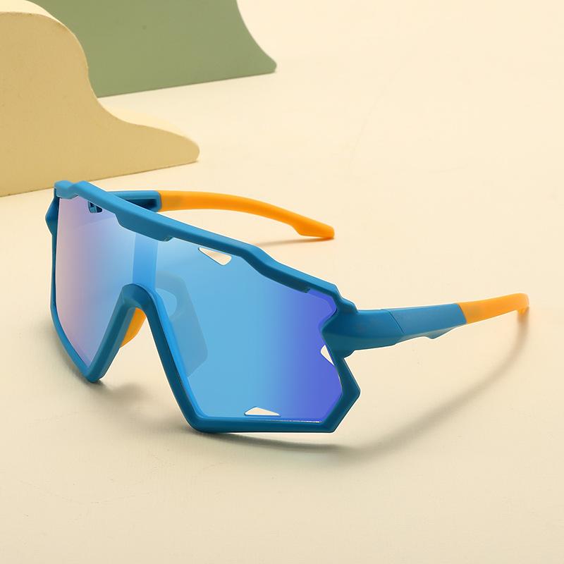 サングラス キッズ 男の子 女の子 子供用 UV400カット 調光レンズ 紫外線対策 ビッグフレーム 軽量 TR90 カラフル PCレンズ スポーツ アウトドア サイクリング ドライブ 運転 おしゃれ(x2)