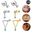 ボディピアス ユニセックス インターナルラブレット ステンレス製 電気メッキ加工 ラブレット ヘリックス トラガス 軟骨ピアス 幾何学模様 欧米風 ファッション デザイン ニッチ 個性的 高級感(x2)