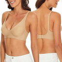 ブラジャー レディース グラマーバスト 垂れ防止 リフトアップ 谷間メイク 副乳カバー 薄手 着痩せ コンパクト見せ 美背 バックシャン ノンワイヤー フルカップ 安定感 ナイロン スパンデックス素材