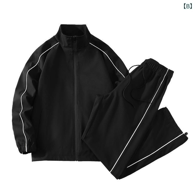 セットアップ メンズ ウインドブレーカージャケット カジュアルパンツ 長袖 フードなし 春秋 薄手 軽量 スポーツ トレーニング ランニング 部屋着 ルームウェア 普段着 おしゃれ ファッション 着回し 無地 ポリエステル