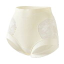 補正ショーツ レディース お腹引き締め ヒップアップ ヌーディー 通気性 シームレス ハイウエスト めくれにくい 腰サポート オールシーズン レース(x2)