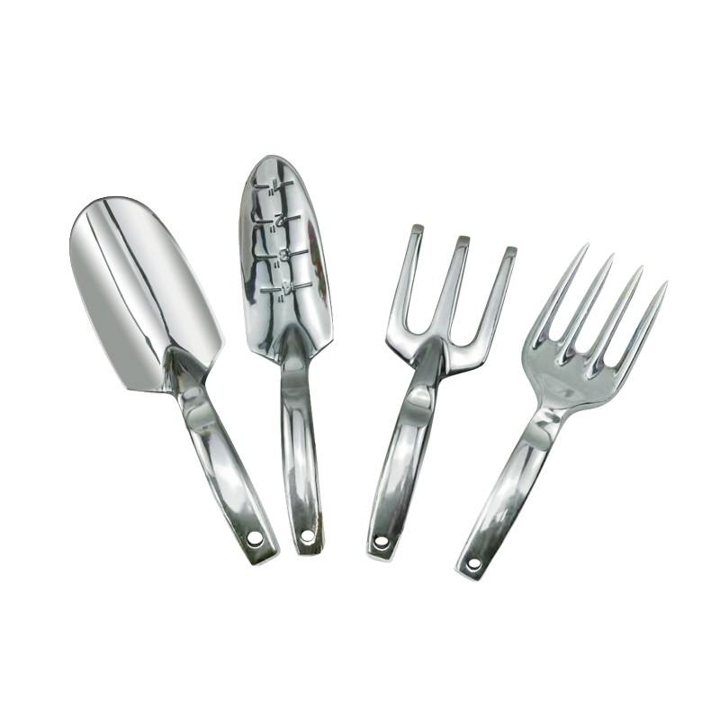 ガーデニング ツール 家庭用 アルミ合金 一体型 軽量 耐摩耗 防錆 高耐久 スコップ シャベル 熊手 フォーク 3点セット 土ほぐし 植栽 観葉植物 家庭菜園 道具のサムネイル