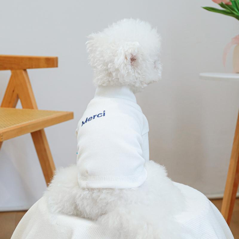 ペットウェア 犬 猫用 カジュアル アルファベット柄 Tシャツ 二足タイプ ポリエステル素材 散歩 お出かけ 部屋着 普段着 かわいい おしゃれ オールシーズン