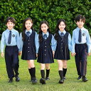 スクールウェア キッズ 子供 男女兼用 幼稚園 小学生 イギリス風 ブリティッシュスタイル 学院風 制服 フォーマル 発表会 合唱 演奏会 衣装 長袖 パンツ ...