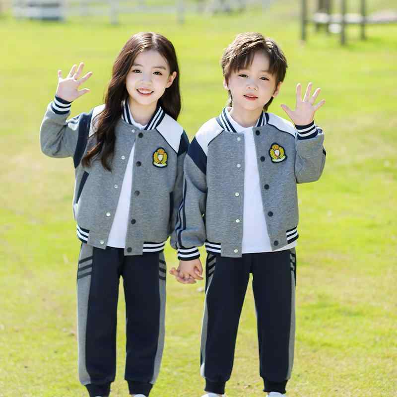 スクールウェア キッズ 小学生 幼稚園 男女兼用 半袖 ベースボールウェア 上下セット 春夏 通学用 カレ..