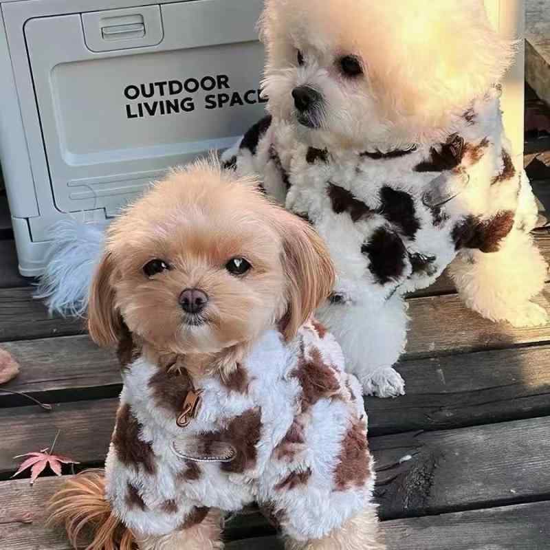 犬服 冬用 防寒 暖かい 小型犬 中型犬 シュナウザー テディ ビションフリーゼ かわいい クマ フェイク..