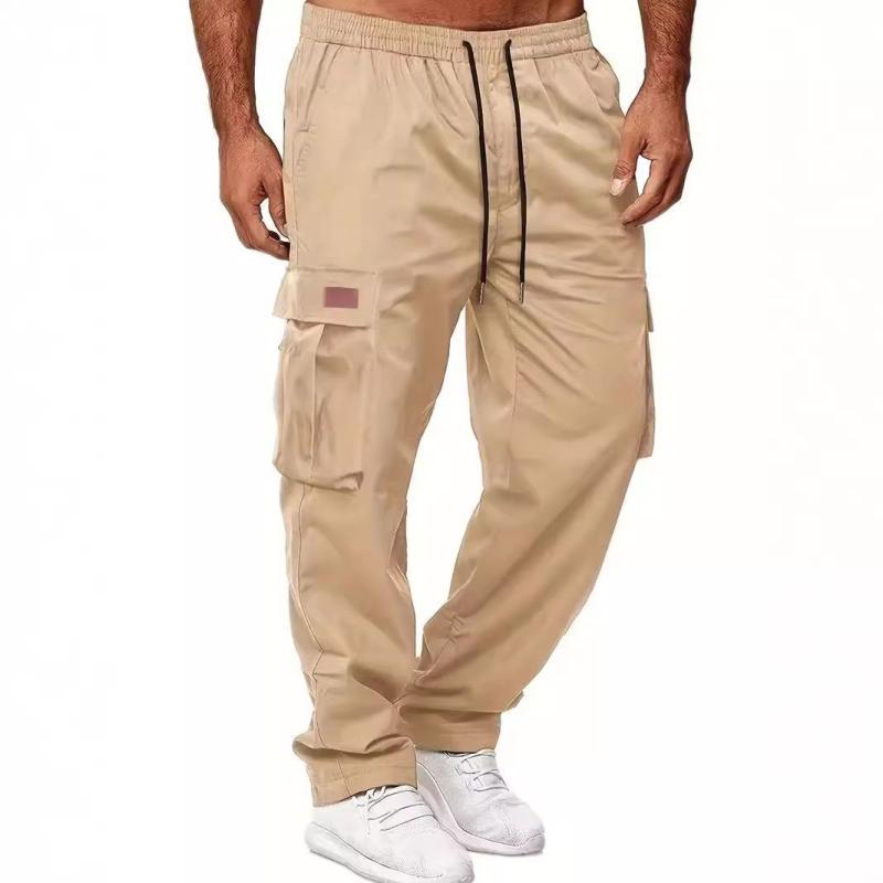 Cargo Pants - カーゴパンツ メンズ ワークパンツ 多機能ポケット ゆったり リラックスフィット ストレート ロング丈 カジュアル 普段着 アウトドア タウンユース 耐久性 ポリエステル素材 オールシーズン