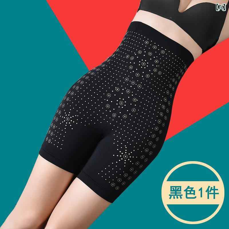 補正ガードル レディース 接触冷感 薄手 シームレス ハイウエスト 産後 腹部引き締め ヒップアップ スタイルアップ ショーツ ブラック ベージュ ポリエステル素材 春夏