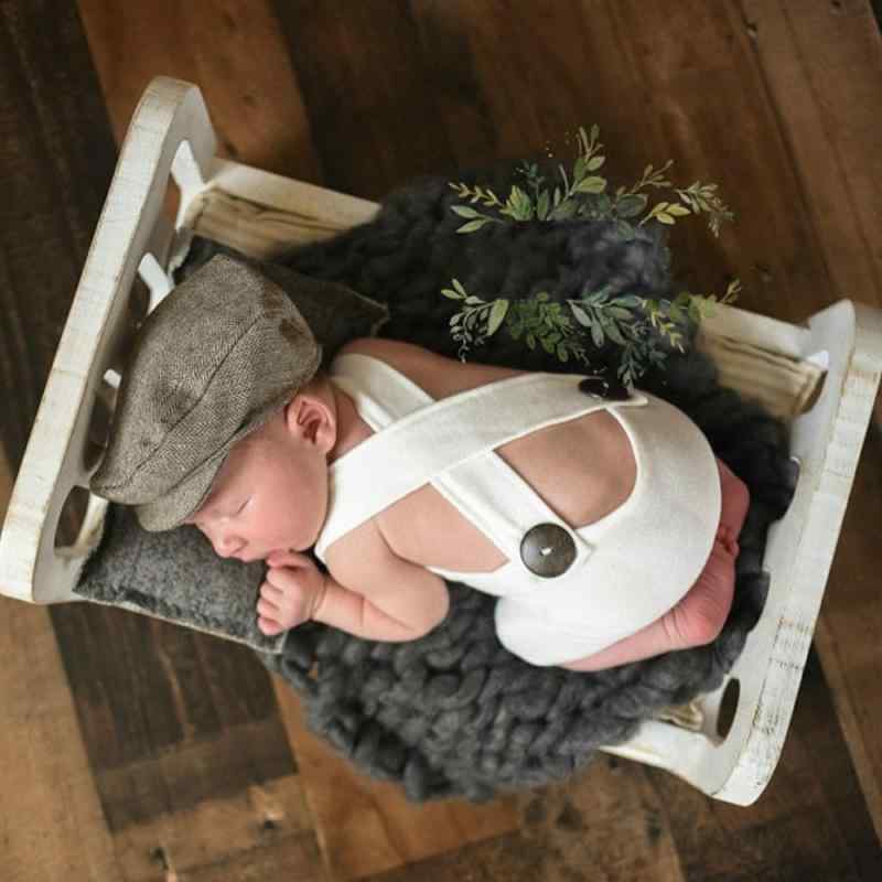 ベビー 新生児 写真撮影 衣装 ニット サロペット オーバーオール ロンパース 百日祝い お食い初め 記念..