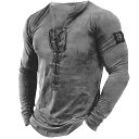 Tシャツ メンズ 長袖 ヘンリーネック 無地 通気性 スリムフィット カジュアル ビーチ インナー トップス 綿混 春夏 ベーシック 普段着 部屋着 大人カジュアル 豊富なカラー