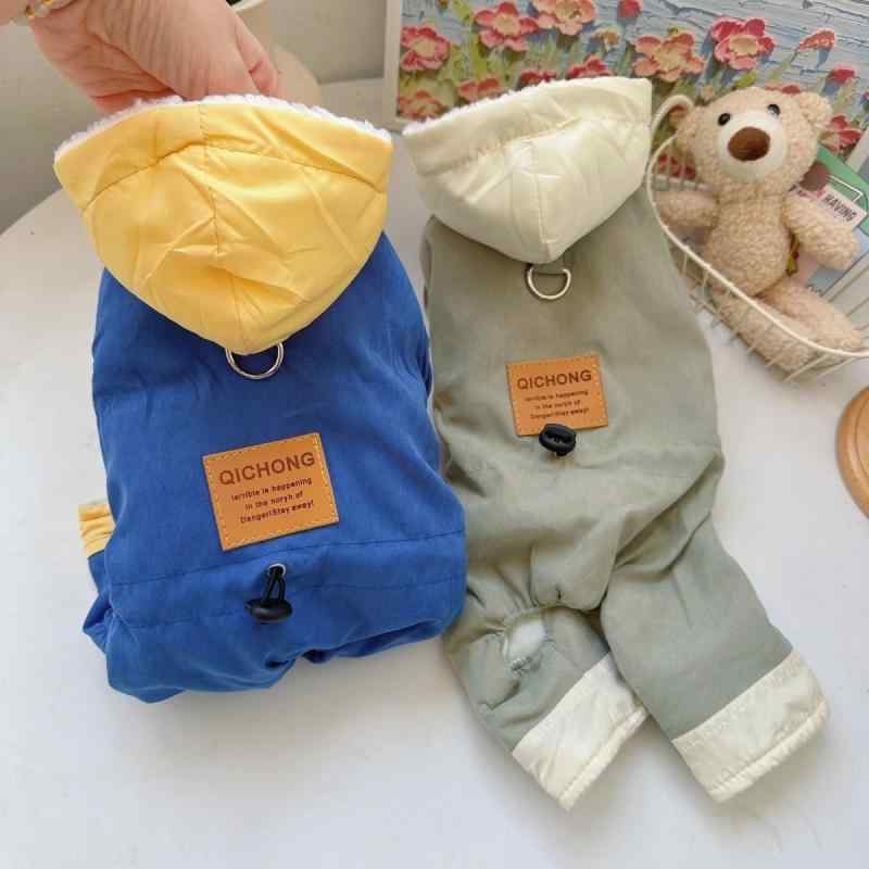 犬服 小型犬 トイプードル ビションフリーゼ ポメラニアン 秋冬用 厚手 保温性抜群 防寒対策 四肢つな..