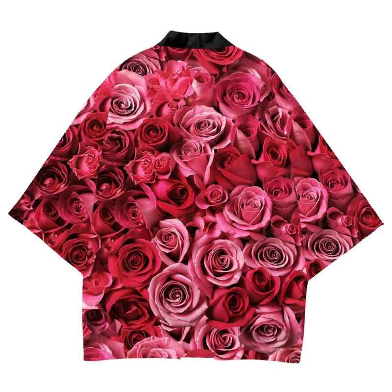 羽織 メンズ 夏用 涼しい 薄手 メッシュ素材 通気性抜群 七分袖 ノーカラー 浮世絵 和風 原宿 ストリー..