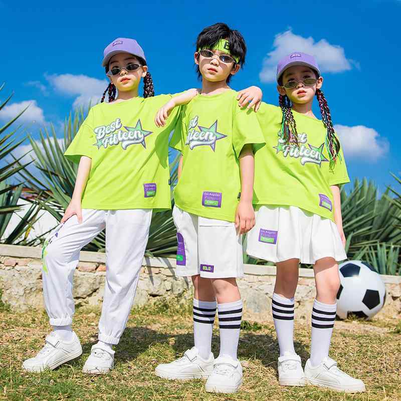 其它 - Tシャツ パンツ セットアップ キッズ 男の子 女の子 子供 綿素材 柔らか 通気性 小学生 幼稚園 運動会 スポーツ大会 チアリーディング 発表会 団体用 クラスユニフォーム 春夏