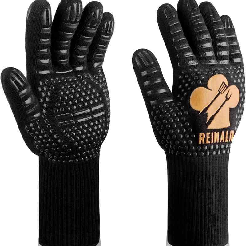 手袋 耐熱 断熱 シリコン 防炎 やけど防止 バーベキュー BBQ オーブン 電子レンジ 料理 クッキング 難..