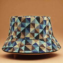 バケットハット レディース UVカット 通気性 日よけ リバーシブル チェック柄 欧米風 アウトドア レジャー シンプル カジュアル オールシーズン(4)