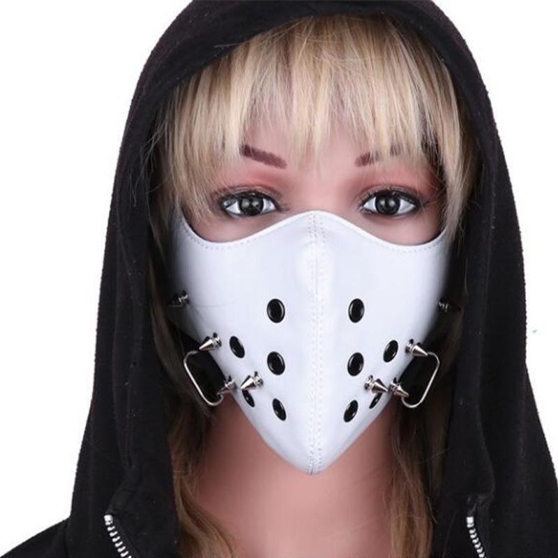 マスク 大人用 スチームパンク 多色 PUレザー 精巧なデザイン クールな装飾 フェイスカバー ハロウィン クリスマス イベント パーティー 仮装 コスプレ ゴシック ホラー