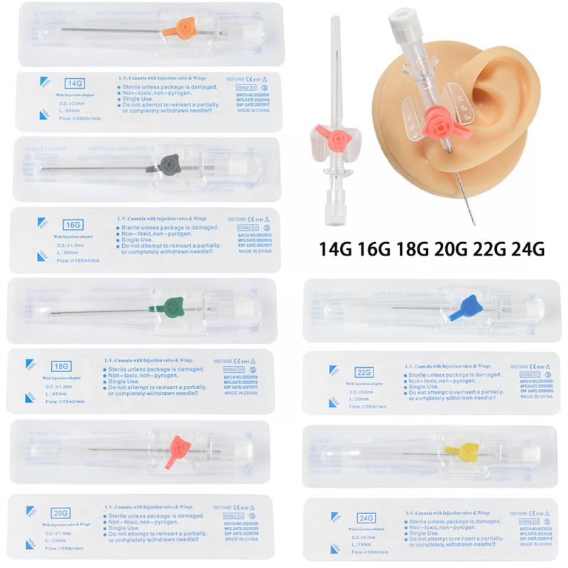 ピアッシングニードル 医療用 プロ仕様 EOガス滅菌済 ステンレス製 使い捨て 液体注入対応 カテーテル ..