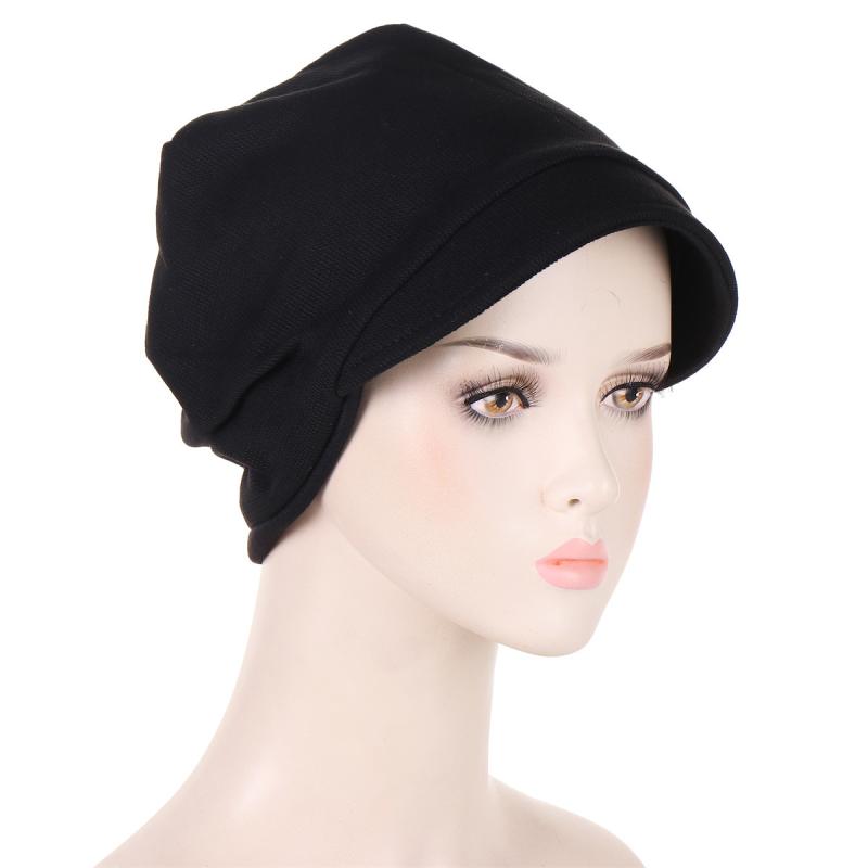 つば広ハット メンズ レディース ターバン風 つば部分縦縞 無地 おしゃれ オールシーズン アウトドア ..