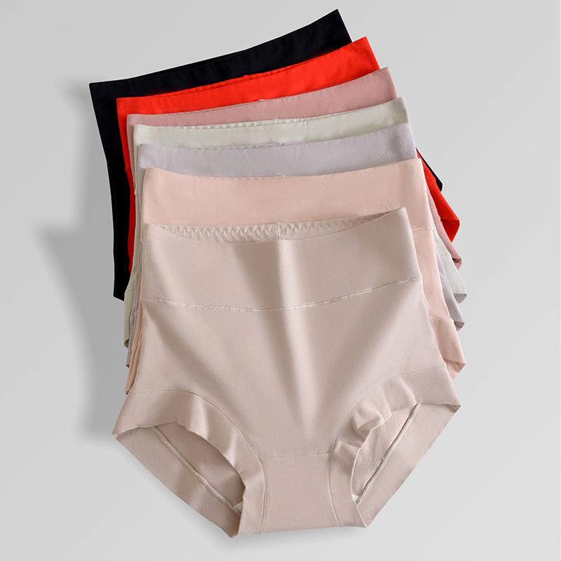 ショーツ レディース ハイウエスト お腹引き締め ヒップアップ シームレス 新疆綿 薄手 通気性 抗菌加工 大きいサイズ ゆったり