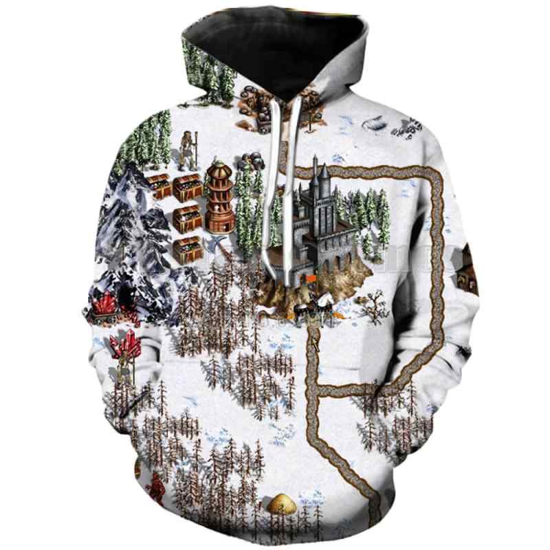 パーカー メンズ 男性用 3Dゲーム柄 デジタルプリント フード付きスウェットシャツ ファッション カジュアル プルオーバー ポリエステル レギュラーフィット 秋冬 普段着 部屋着 外ポケット付き