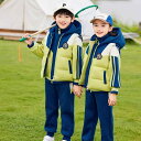 スクールウェア キッズ ジュニア 男女兼用 幼稚園 小学生 中学生 春秋 秋冬 厚手 中綿入り スポーツ 3点セット ベスト パーカー パンツ フード付き ジッ...