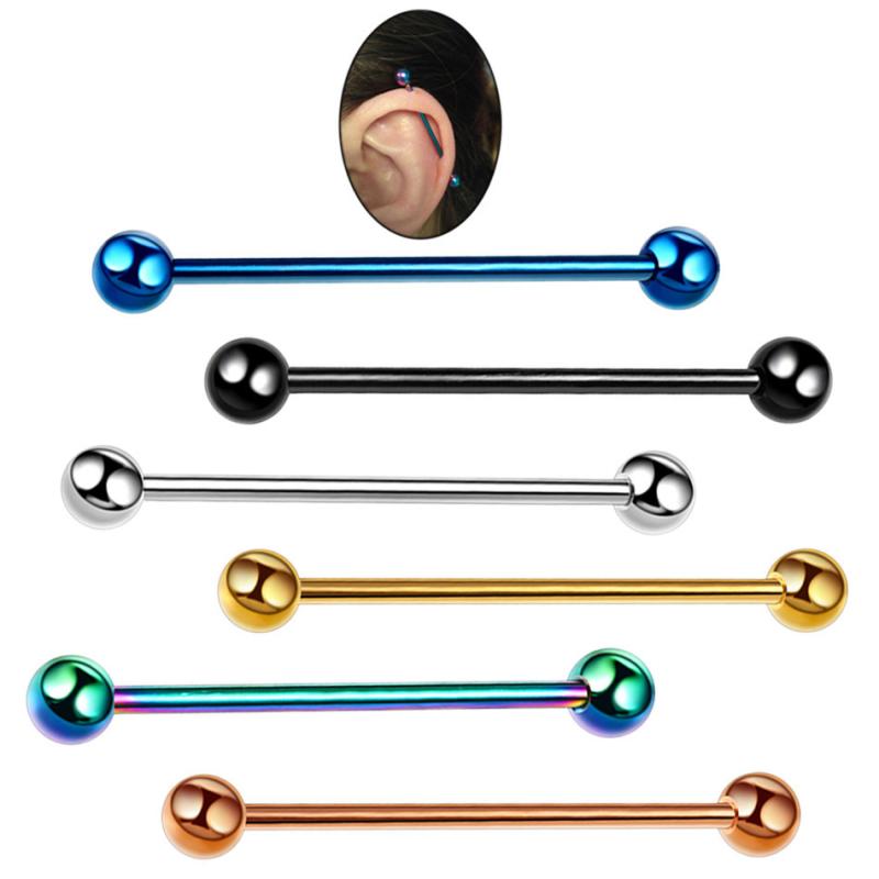 ボディピアス メンズ レディース ステンレス製 電気メッキ加工 スタッド バーベル ロングバーベル 軟骨 耳たぶ ヘリックス 幾何学モチーフ リーフ U字 動物 キャラクター カジュアル おしゃれ