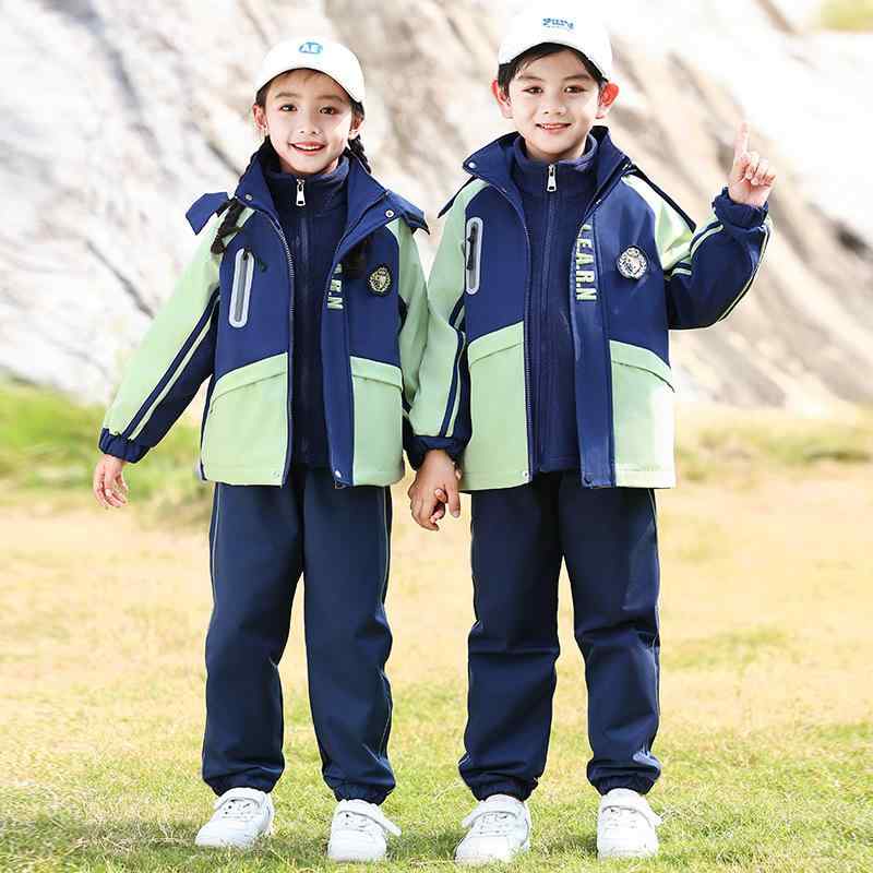 制服 子供 キッズ 小学生 幼稚園児 男女兼用 防風 撥水 取り外し可能 フード付き ウィンドブレーカー ..