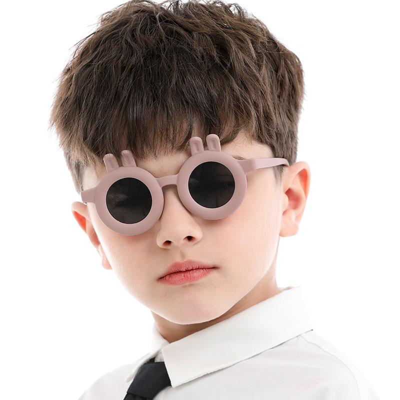 サングラス キッズ 子供用 偏光レンズ UV400カット 紫外線対策 丸型フレーム かわいい 柔軟 軽量 男の子 女の子 アウトドア 旅行 日差し対策