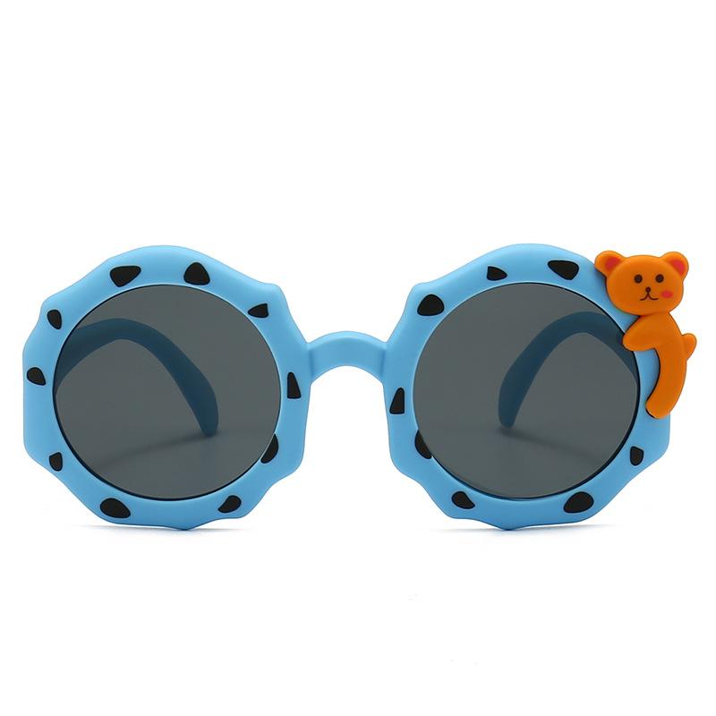 サングラス キッズ 偏光レンズ UV400カット 紫外線対策 かわいい 小学生 丸型ラウンド お出かけ アウトドア スポーツ 日差し対策