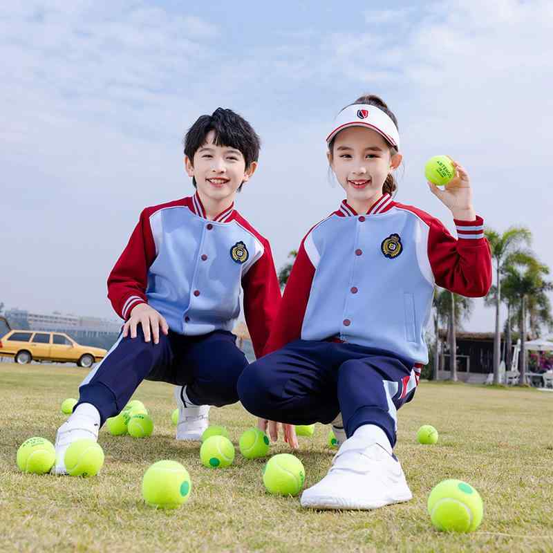 ソフトな肌触り コットン 綿混 学生服 キッズ ジュニア 男女兼用 小学生 幼稚園 園服 長袖 パンツ 上下セット 春秋 スクール 通学 運動会 発表会 イベント フォーマル