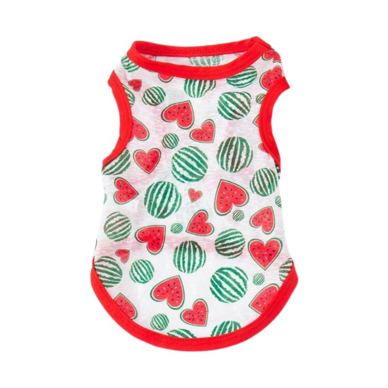 ペットウェア 犬猫兼用 接触冷感 クールベスト 春夏 お散歩着 かわいい アニマル柄 フルーツ柄 総柄 ポリエステル素材 幅広いサイズ展開