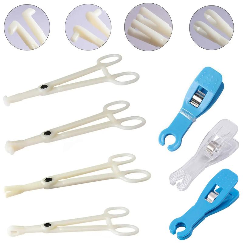 ピアッシング ツール 男女兼用 使い捨て 青色 丸口開口プライヤー 止血クリップ プロ仕様 軟骨ピアス ..